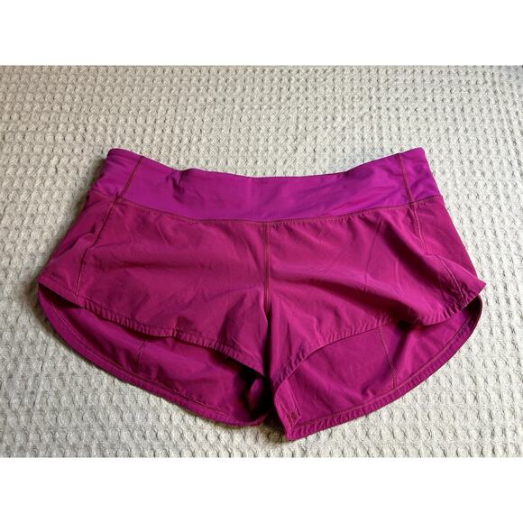 Lululemon Speed Up Shorts in Magenta Pink - 2.5” Low Rise, Size 8 - Picture 1 of 3